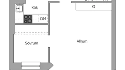 Sundbyberg - 2rok - tillsv - 16.675kr/mån